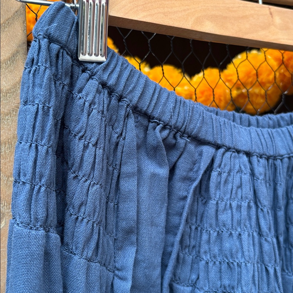 Free People Navy Wide Leg Pants - Picture 7 of 9